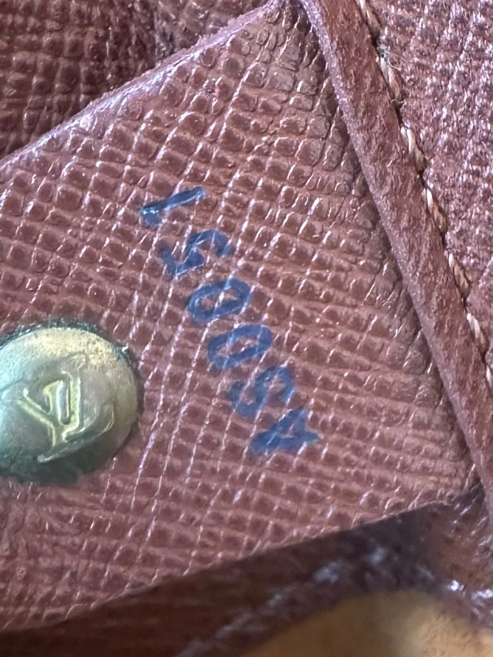 Louis Vuitton Monogram Canvas Messenger Bag with Tan Strap